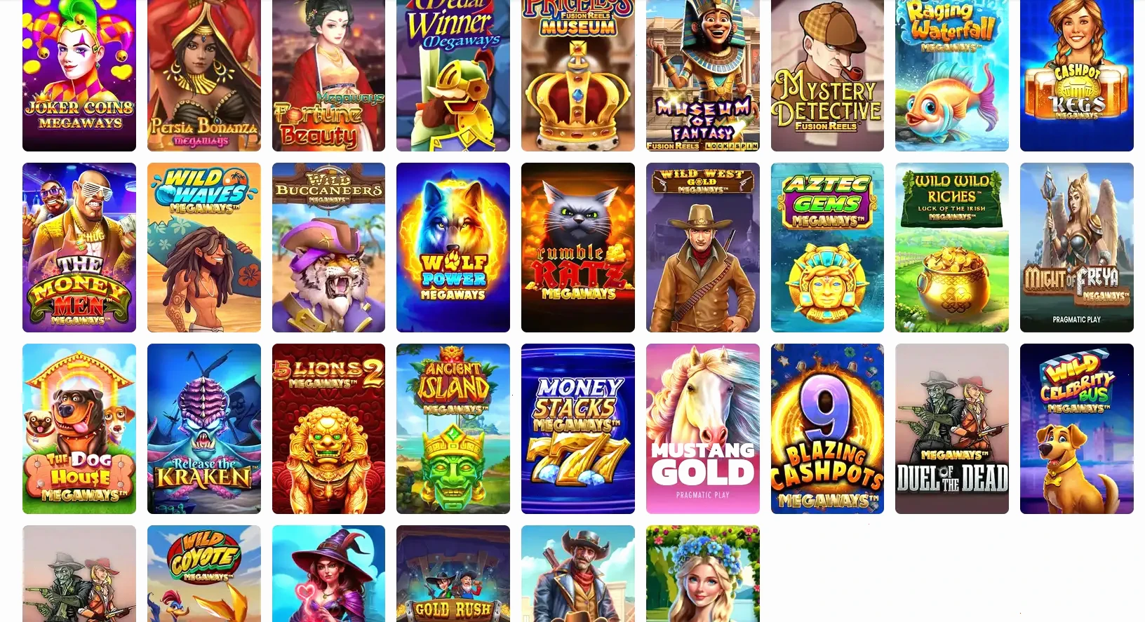 Slots Garden online casino game selection